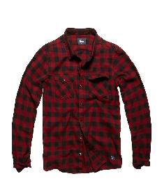 Vintage Industries - Vintage Industries Harley Shirt Rood